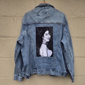 Selena Quintanilla Denim Jacket Light Blue Jean Women ● XL
